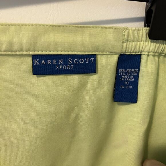 Karen Scott Sport Skort Womens 18 Flamingo Embroidered Zip Summer Casual golf - Picture 9 of 11